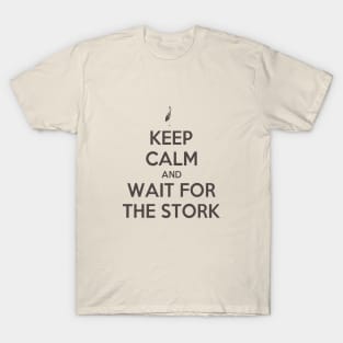 Keep Calm And Wait For The Stork Baby Delivery T-Shirt